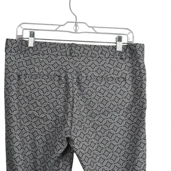 Banana Republic Sloan  Pants Pattern Gray Mid Rise Ankle Size 6 - Picture 7 of 13